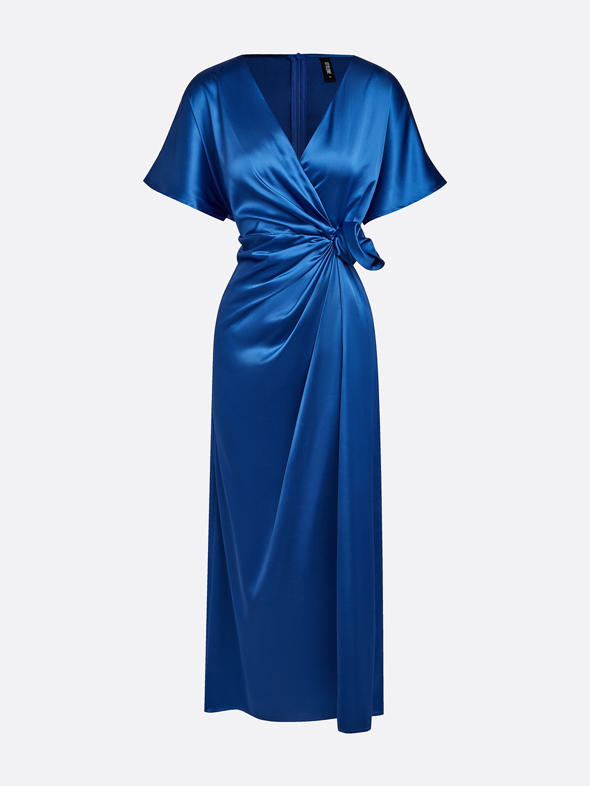 Freya Draped Maxi Dress | Ruched V-Neck Raglan Sleeve Dress