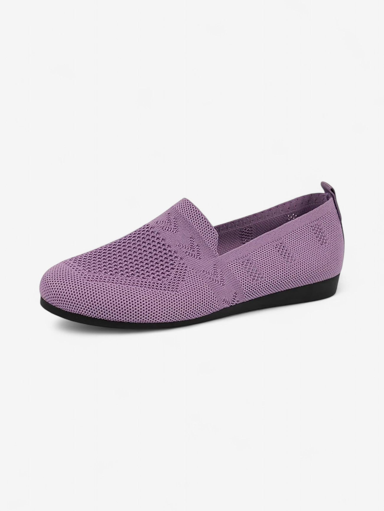 Isla Knit Geometric Flats Loafers | Slip-On Flats Loafers