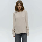 Cotton Striped Round-Neck Long-Sleeve T-Shirt