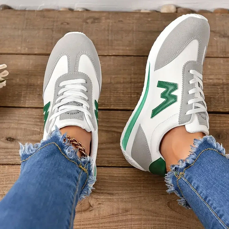 Breathable Cross-Lace Light Casual Sneakers