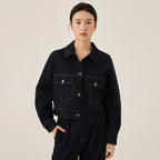 Classic Button-Front Denim Jacket