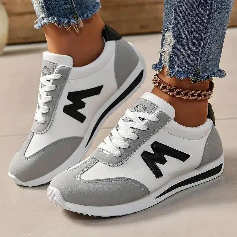 Breathable Cross-Lace Light Casual Sneakers