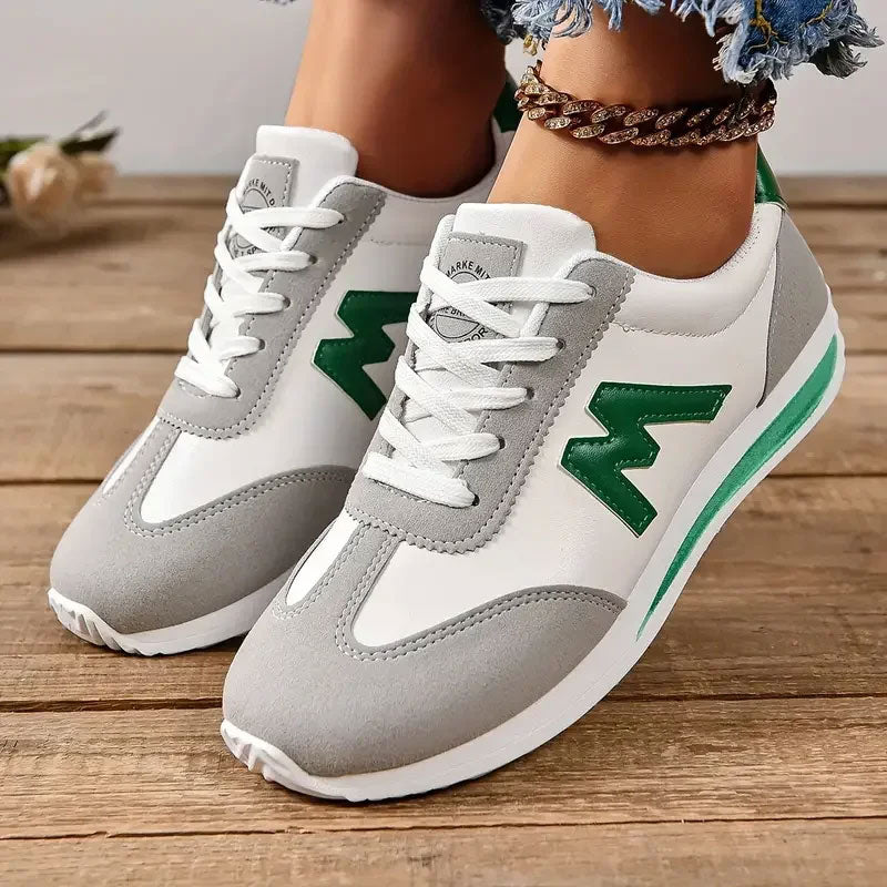 Breathable Cross-Lace Light Casual Sneakers