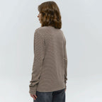 Cotton Striped Round-Neck Long-Sleeve T-Shirt