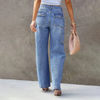 Multi-Pocket Denim Cargo Jeans