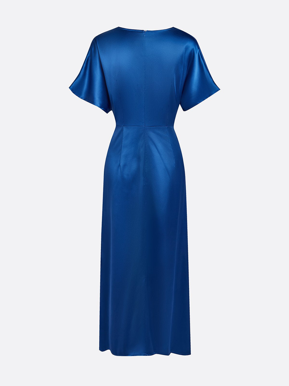 Freya Draped Maxi Dress | Ruched V-Neck Raglan Sleeve Dress