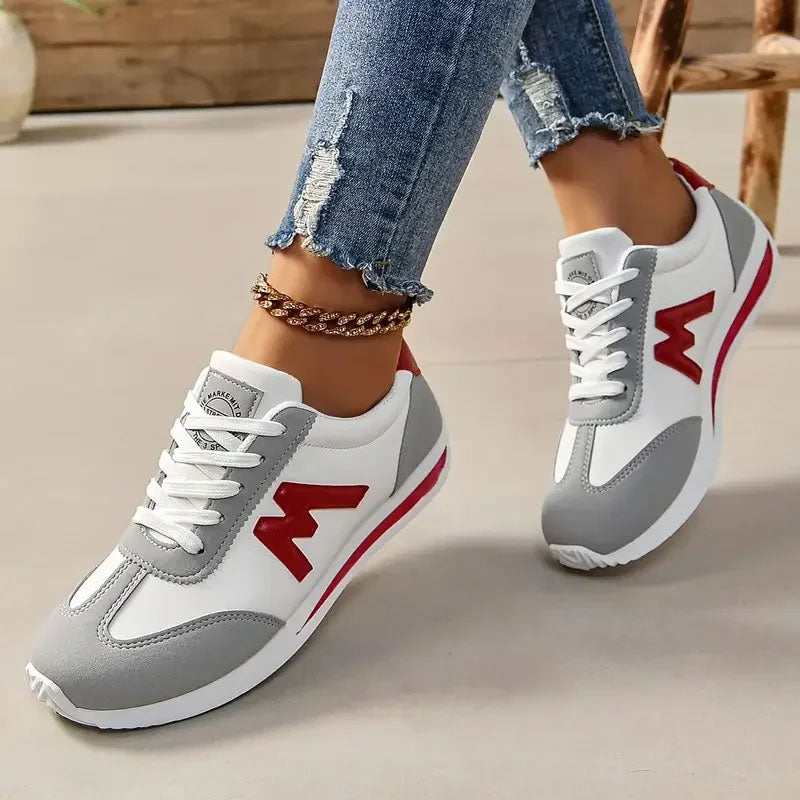 Breathable Cross-Lace Light Casual Sneakers
