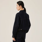 Classic Button-Front Denim Jacket