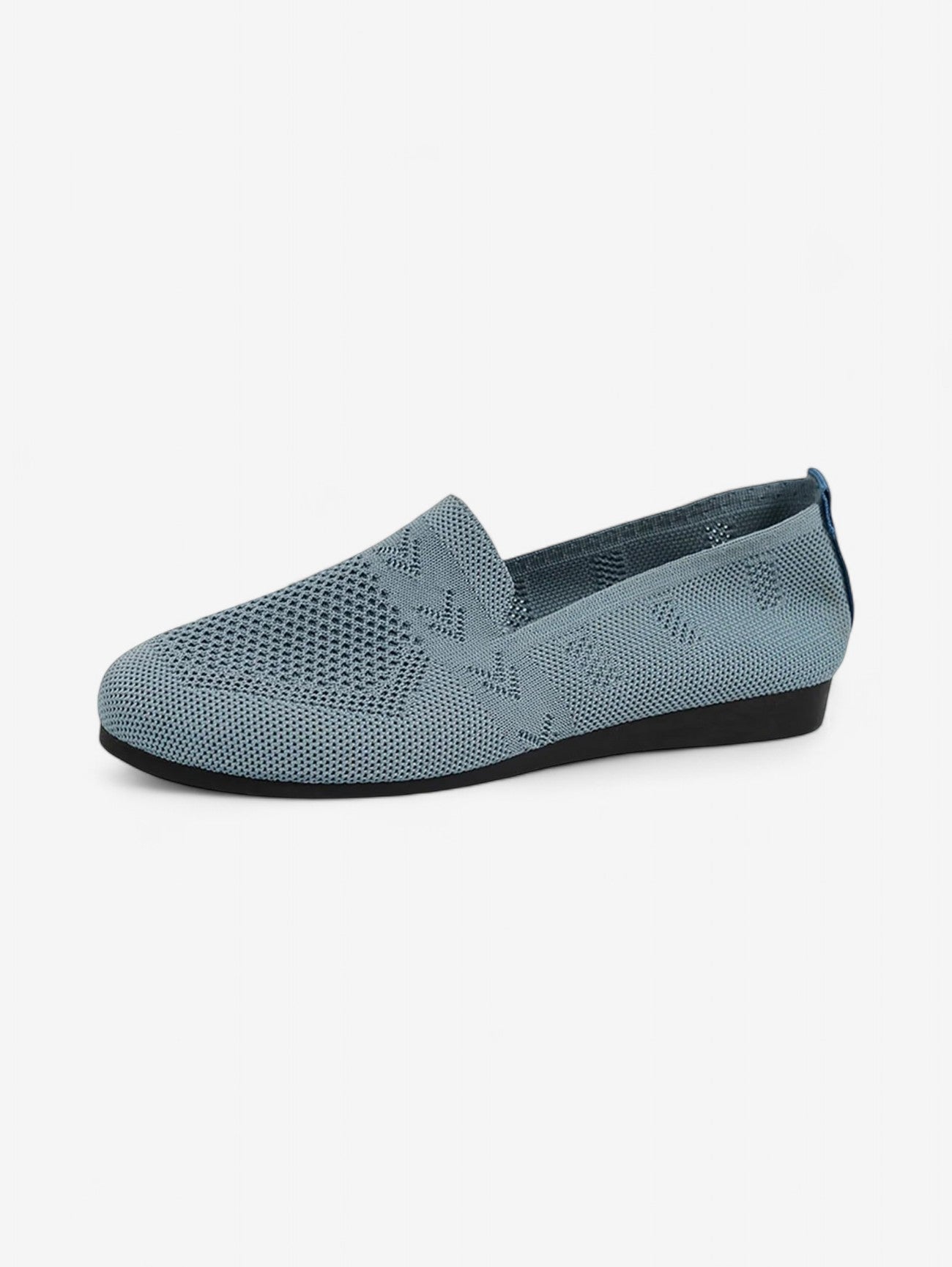Isla Knit Geometric Flats Loafers | Slip-On Flats Loafers