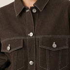 Classic Button-Front Denim Jacket