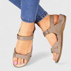 Isabella Orthopedic Ankle-Length Comfort Sandals | Solid Open Toe Comfort Sandals