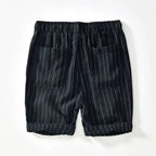 Relaxed Fit Striped Knee-Length Shorts for Men – Comfortable Casual Style