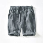 Relaxed Fit Striped Knee-Length Shorts for Men – Comfortable Casual Style