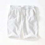 Relaxed Fit Striped Knee-Length Shorts for Men – Comfortable Casual Style
