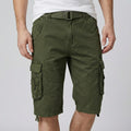 Relaxed Fit Belted Cargo Shorts for Men – Casual Comfort & Function