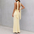 Bodycon Halter Neck Maxi Dress for Women – Elegant & Flattering Design