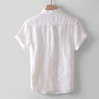 Relaxed Fit Crinkled Button-Up Shirt for Men – Casual Comfort & Style