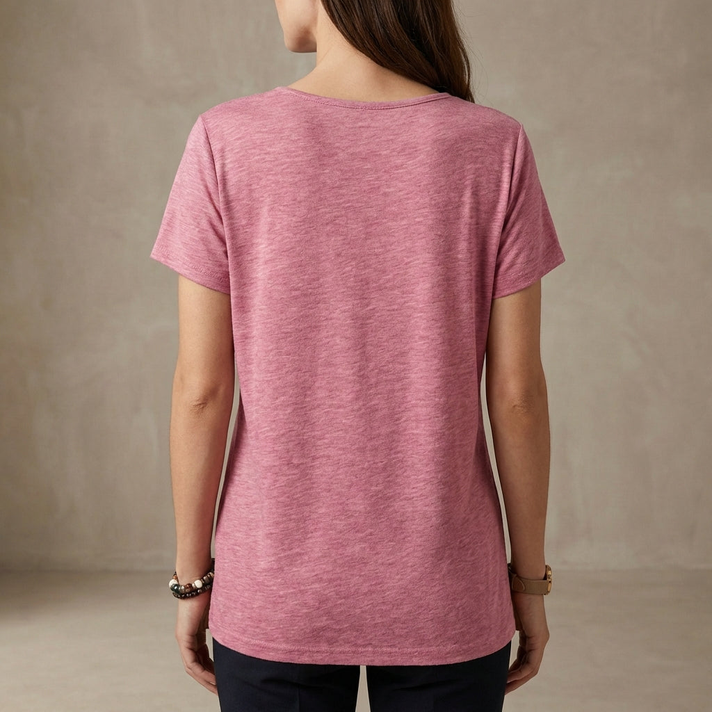 Isla Relaxed Fit Top | Short Sleeve Solid Top