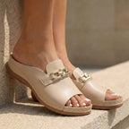 Amelia Orthopedic Slip-On Sandals | Buckle Embellishment Sandals
