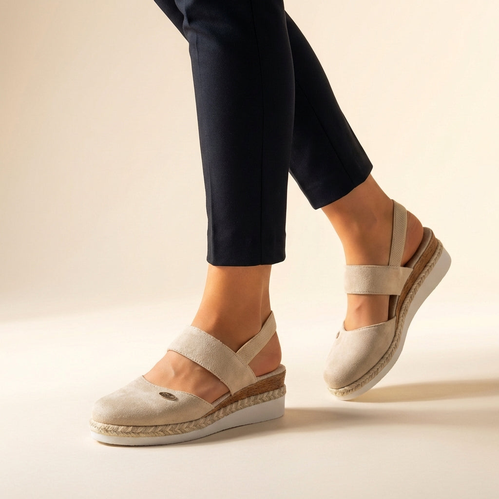 Orthopedic Platform Espadrille Sandals for Women – Supportive Comfort & Style