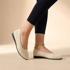 Knit Round Toe Slip-On Ballet Flats for Women – Breathable & Comfortable Design