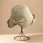 Isla Relaxed Fit Bucket Sun Hat | Wide Brim Bow Detail Sun Hat