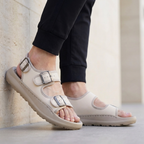 Orthopedic Multi-Strap Platform Buckle Sandals for Men – Supportive & Comfortable