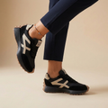 Isla Orthopedic Low-Top Sneakers | Contrast Panels Lace-Up Sneakers
