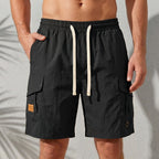 Relaxed Fit Knee-Length Cargo Shorts for Men – Comfortable Casual Wear