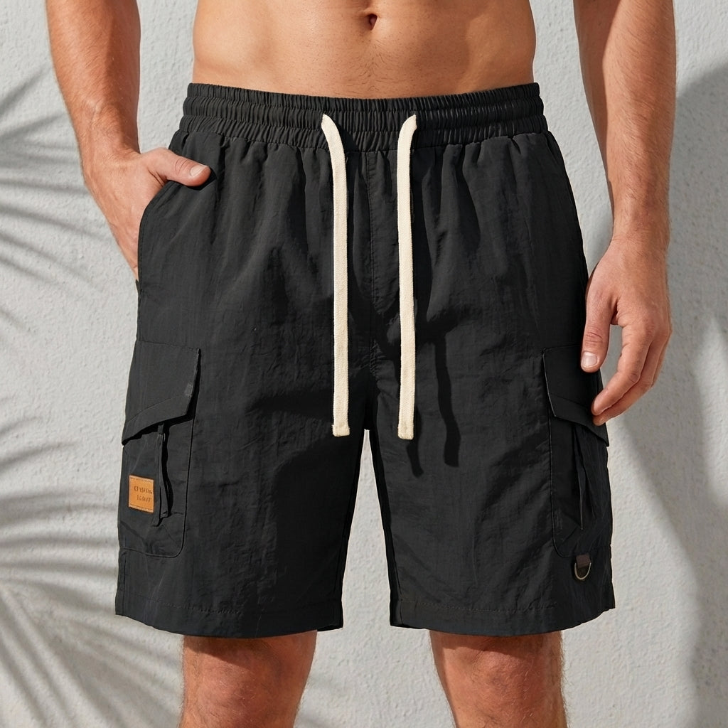 Relaxed Fit Knee-Length Cargo Shorts for Men – Comfortable Casual Wear