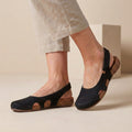 Orthopedic Comfort Fit Closed-Toe Slingback Sandals for Women – Supportive & Breathable Design
