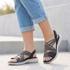 Orthopedic Criss-Cross Strappy Sandals for Women – Supportive & Adjustable Comfort