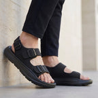 Orthopedic Multi-Strap Platform Buckle Sandals for Men – Supportive & Comfortable