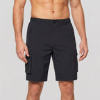 Lucas Relaxed Fit Cargo Shorts | Cargo Pockets Zipper Pockets Cargo Shorts