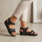 Giulia Orthopedic Wedge Heel Sandals | Comfort Fit Open Toe Sandals