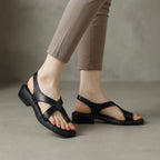 Square Toe Block Heel Criss-Cross Sandals for Women – Stylish & Comfortable Design