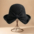 Isla Relaxed Fit Bucket Sun Hat | Wide Brim Bow Detail Sun Hat