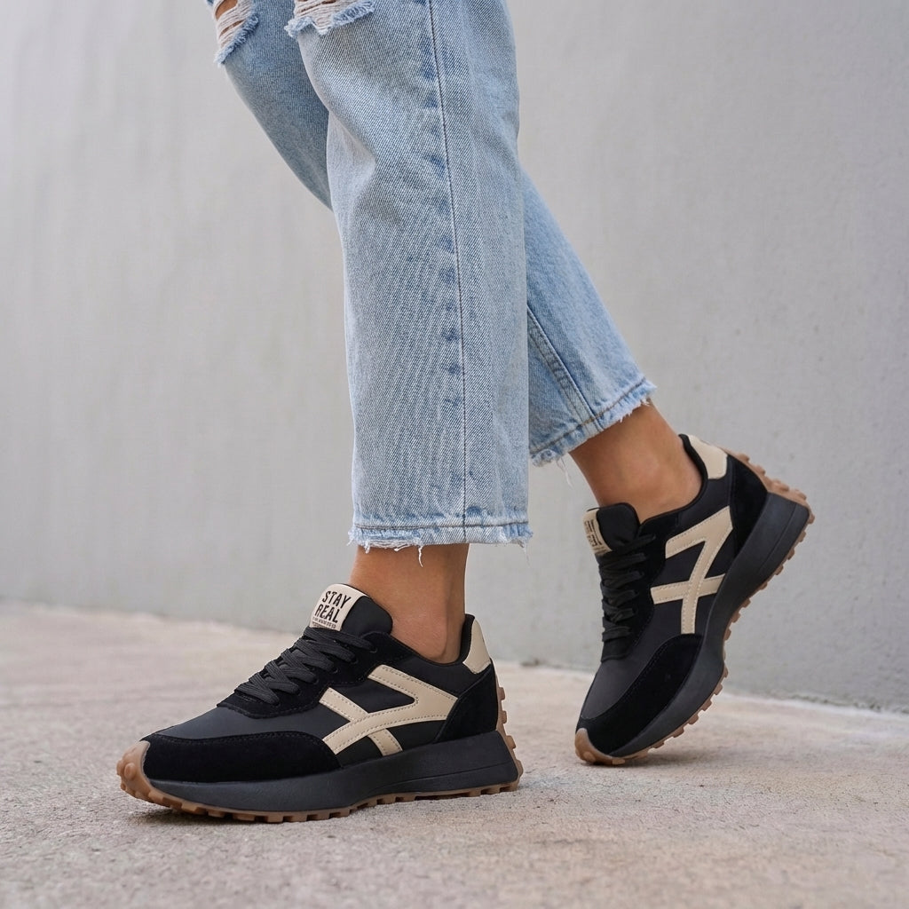 Orthopedic Platform Low-Top Sneakers for Women – Supportive Comfort & Style