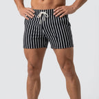 Relaxed Fit Striped Drawstring Shorts for Men – Casual Comfort & Ease