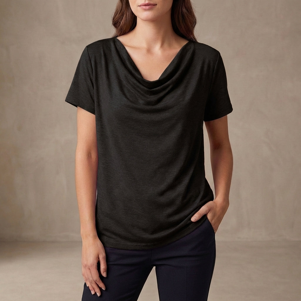 Isla Relaxed Fit Top | Short Sleeve Solid Top