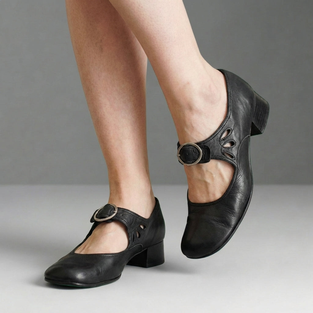 Orthopedic Rounded Toe Mary Jane Shoes for Women – Supportive Comfort & Style