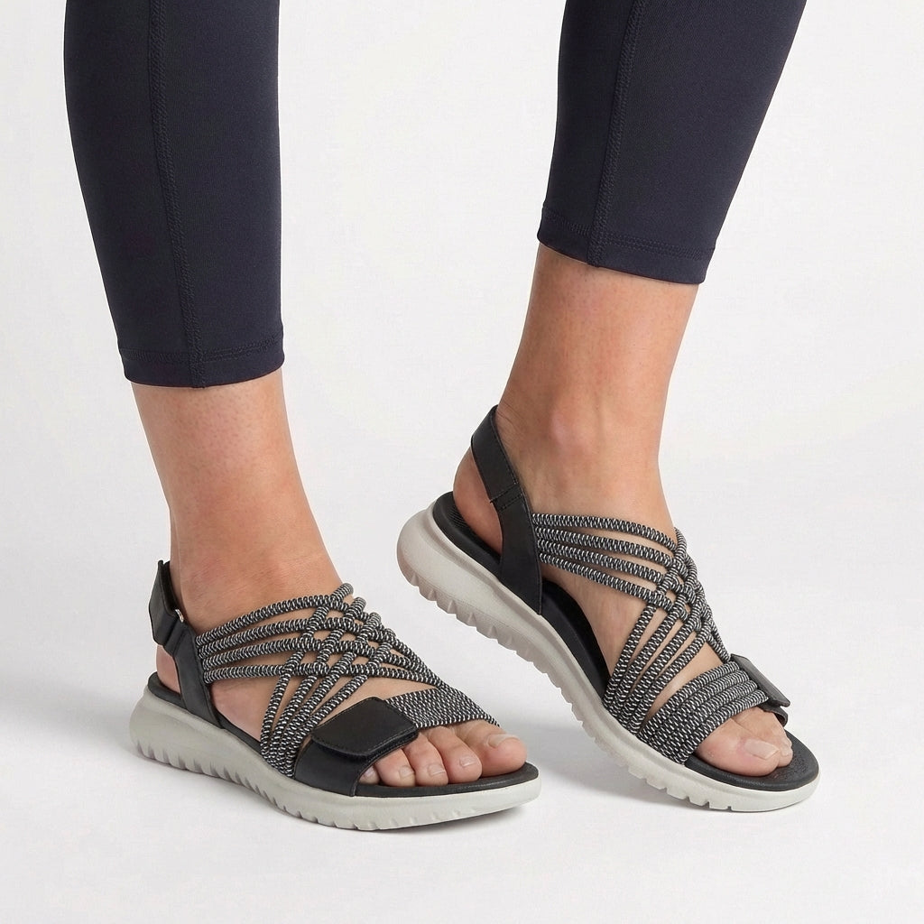Rosie Orthopedic Comfort Fit Sandals | Criss-Cross Straps Open Toe Sandals