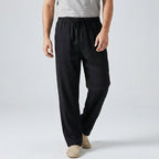 Oliver Relaxed Fit Trousers | Solid Elastic Waist Trousers