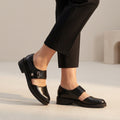 Orthopedic Round Toe Mary Jane Flats for Women – Supportive & Comfortable Footwear