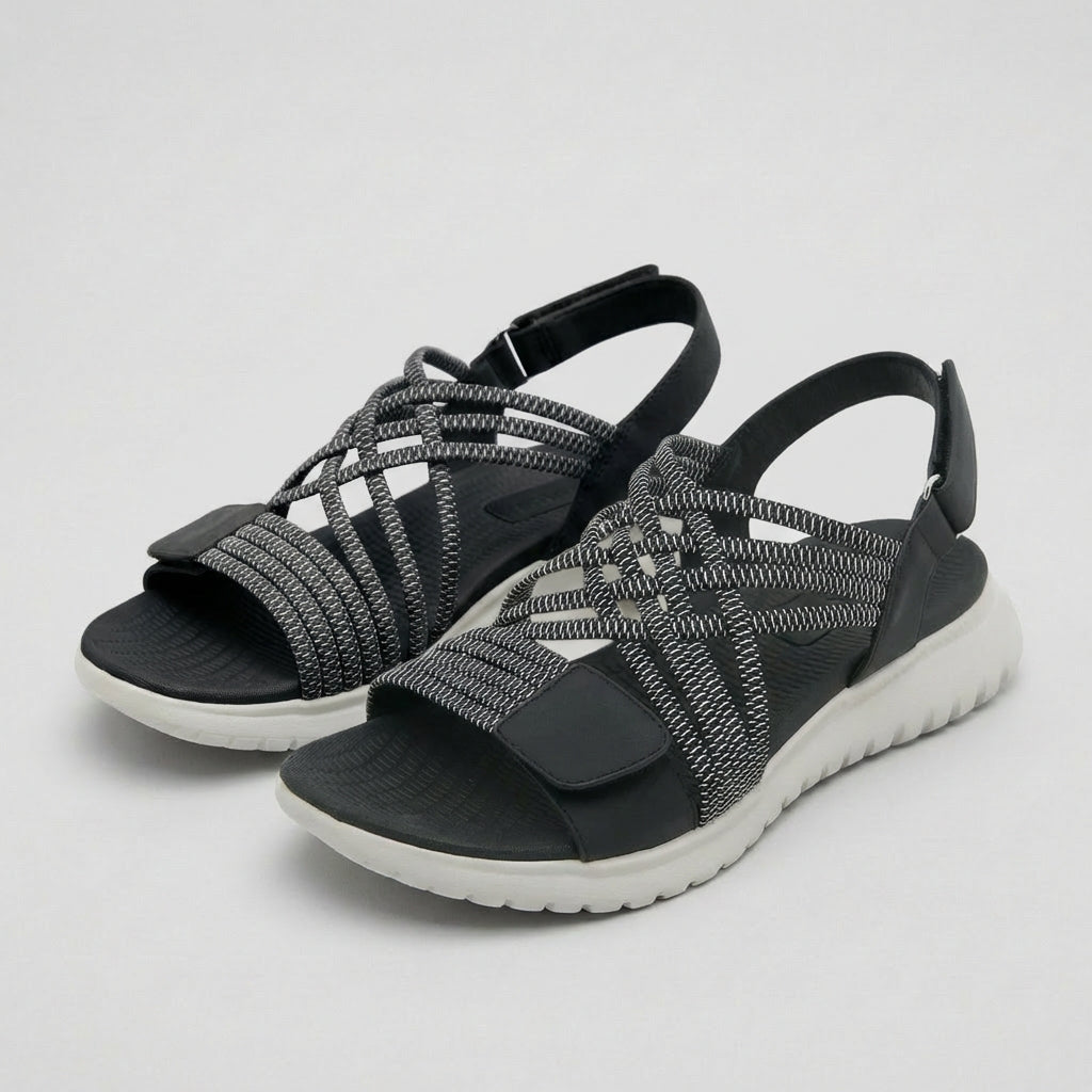 Rosie Orthopedic Comfort Fit Sandals | Criss-Cross Straps Open Toe Sandals