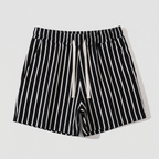 Relaxed Fit Striped Drawstring Shorts for Men – Casual Comfort & Ease