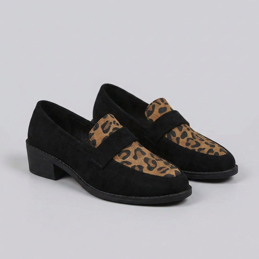 Isla Low-Top Loafers | Leopard Print Slip-On Loafers