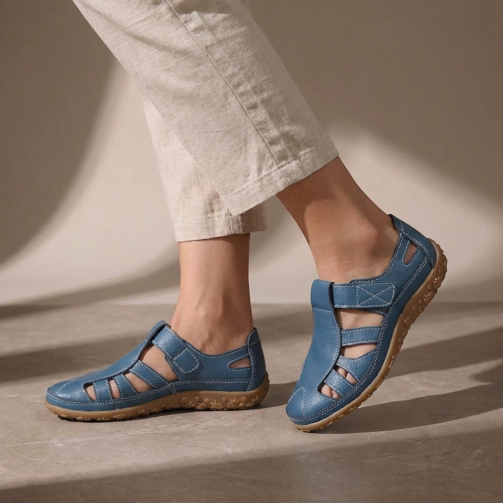 Comfort Fit Cutout Fisherman Sandals for Women – Orthopedic Comfort & Support