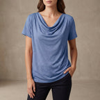 Isla Relaxed Fit Top | Short Sleeve Solid Top