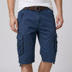 Relaxed Fit Belted Cargo Shorts for Men – Casual Comfort & Function